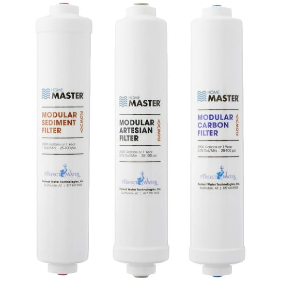 Home Master ISetTMA8 Artesian And HydroGardener Replacement Water Filter Change Set, White