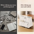 thumbnail image 6 of Weloille Desktop Storage Organizer, 1 Piece Multi Layer Desk Storage Box, Plastic Stationery Organizer, Suitable for Office Desk, Study Table and Small Item Organization, 6 of 6