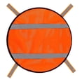 thumbnail image 2 of Lipstore Blaze Orange Security Panel with Reflective Strips Multipurpose Lightweight Hook 41x25cm, 2 of 8