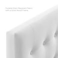 thumbnail image 5 of Modway Emily King Tufted Performance Velvet Headboard in White, 5 of 8