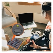 Audio Mixer Fuluode V4 Sound Mixing Console USB Record Computer 48V Phantom Power Delay Repaeat Effect 4 Channels USB ,Easy to Use