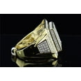 thumbnail image 4 of Mens 10K Yellow Gold Round White Diamond Big Square Face Pinky Ring Band .64 ct., 4 of 6
