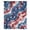 Blue, variant on Blue Red American Flag Sheer Curtains 54 Inches Long, Abstract Art USA Tie-dye Light Filering Curtains, Breathable Simi Curtain Privacy Drapes for Kitchen Bathroom Lightweight Small Window Treatment