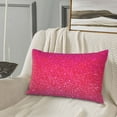 thumbnail image 5 of Sikiie Light Purple Glitter Print Plush Pillow Cover, Wrinkle-proof and Stain-resistant Pillow Protector without Pillow Core, Home Decoration-14"x20", 5 of 6