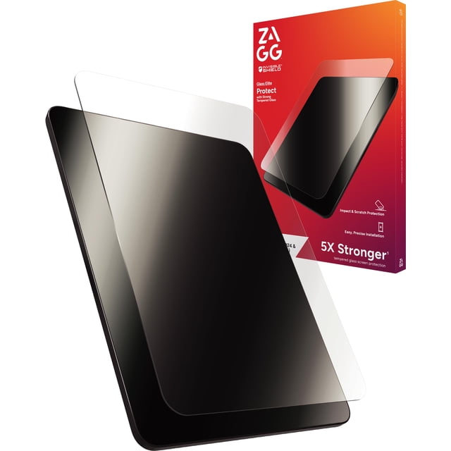 ZAGG Glass Elite Screen Protector for iPad Mini 8.3" (A17 Pro) - 5X Stronger, Smudge-Free Tempered Glass with Recycled Glass, Easy Installation, Scratch Resistant, Eco-Friendly