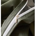 thumbnail image 4 of Housse de Couette Verte Grand 100 % Coton Vert Foncé Ensemble 3 Pcs 1, 4 of 7