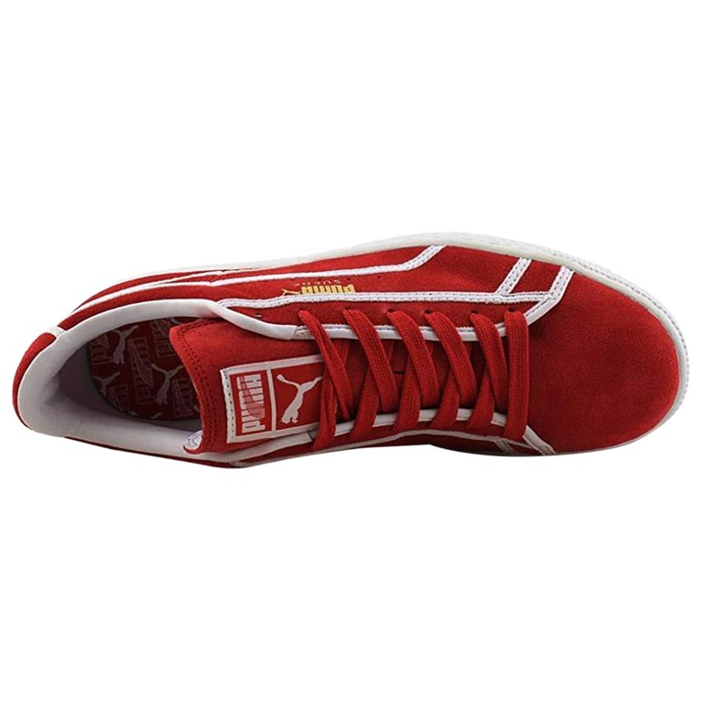 Puma Mens Suede Courtside Binding High Risk Red 11 - Walmart.com