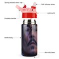 thumbnail image 3 of Johnny Depp Stainless Steel Water Bottle with Straw Children's Vacuum Insulated Mug Leak-Proof Water Cup, 3 of 8