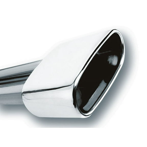 BORLA EXHAUST 20244 TIP: 2.5IN INLET 6.69IN X 3IN RECT. ROLLED ANGLE CUT SINGLE INLET X 5.63IN (4856