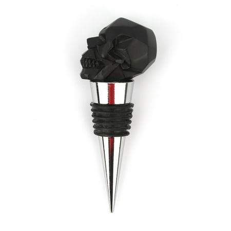 

Halloween Skull Champagne Red Wine Bottle Stopper Upside Down Sealer Plug Bar Tool