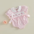 thumbnail image 2 of UACY Newborn Baby Boy Girl Easter Outfit Bunny Romper Cute Rabbit Overalls Jumpsuit for Spring Summer, 2 of 9