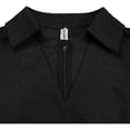 thumbnail image 5 of Women‘s A-Line Dress with Belt, 3/4 Sleeve Flared Dress for Wedding Guest & Office, Semi-Formal Dress, 5 of 7