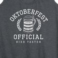 thumbnail image 3 of Instant Message - Oktoberfest Official Bier Taster - Women's Racerback Tank Top, 3 of 6