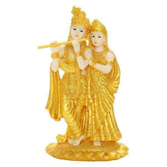 DOLITY 2x Hindu Lord Statue - Figurines for Home Mandir Temple Pooja - India Murti Buddha Sculpture Religious Gifts