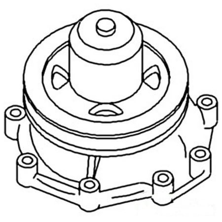 Ford Water Outlet - DHPN8A513B Ford New Holland Tractor Water Pump A64 8400 8000 8200 8600