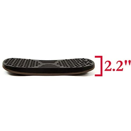 Seville Classics airLIFT 20" Standing Desk Wobble Board Balance Ergonomic Non-Slip Anti Fatigue Pad, Black