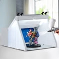 thumbnail image 2 of Costway Portable Airbrush Spray Booth Kit with 3 LED Lights Turntable & Spray Gun Holders, 2 of 10