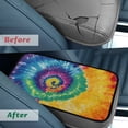 thumbnail image 4 of Yuyamidu Rainbow Tie Dye Car Center Console Cover Fluffy Armrest Cover for Car Truck Van Flannel Car Center Console Armrest Protector Auto Accessories with Elastic Bands, 4 of 7
