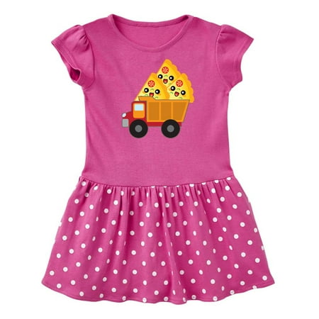 

Inktastic Pizza Lover Food Truck Funny Gift Baby Girl Dress