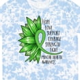 thumbnail image 4 of Inktastic Mental Health Awareness Green Sunflower Ribbon T-Shirt, 4 of 5