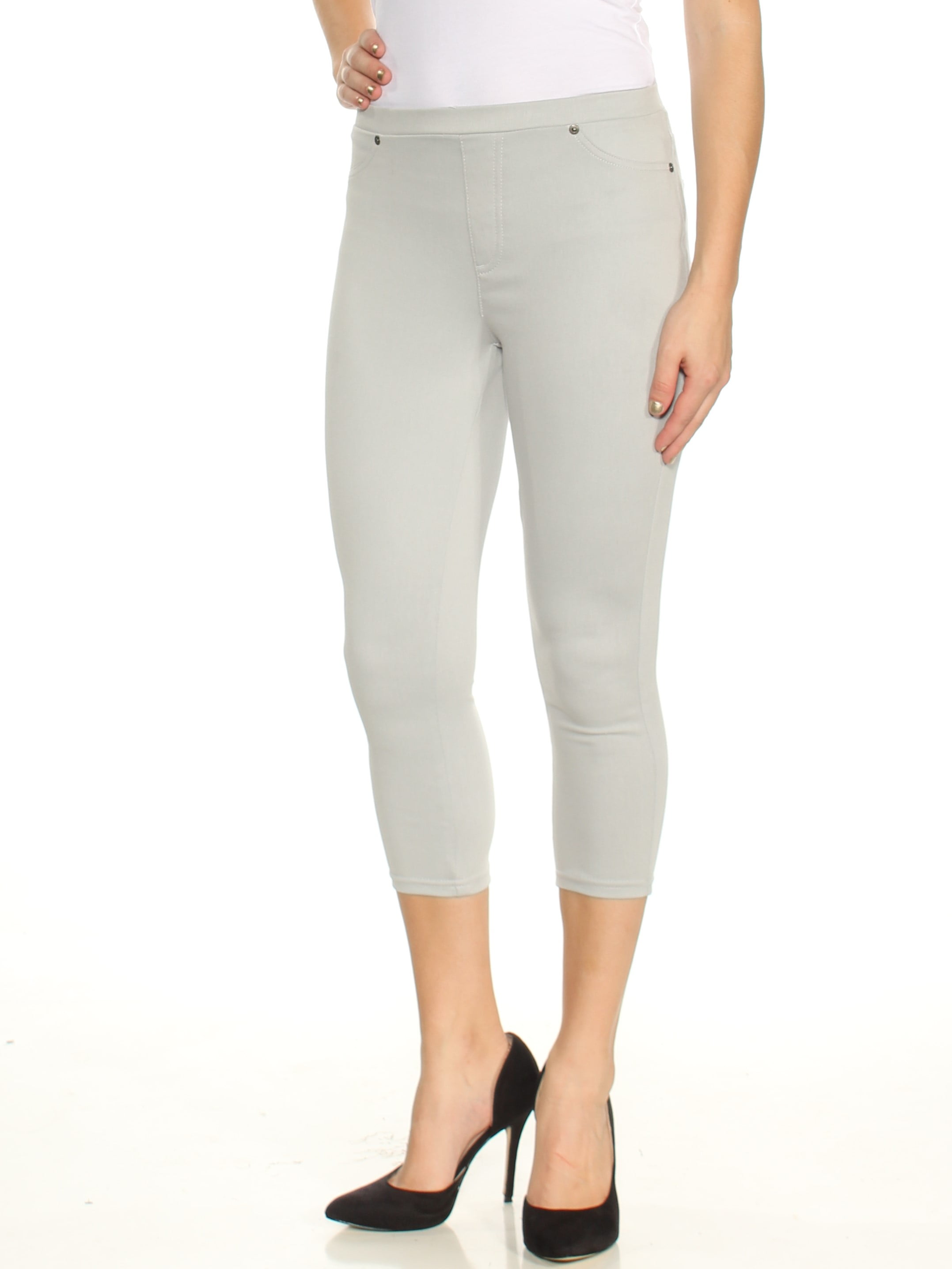 Style & Co. STYLE & CO Womens Gray Capri Pants Petites Size M