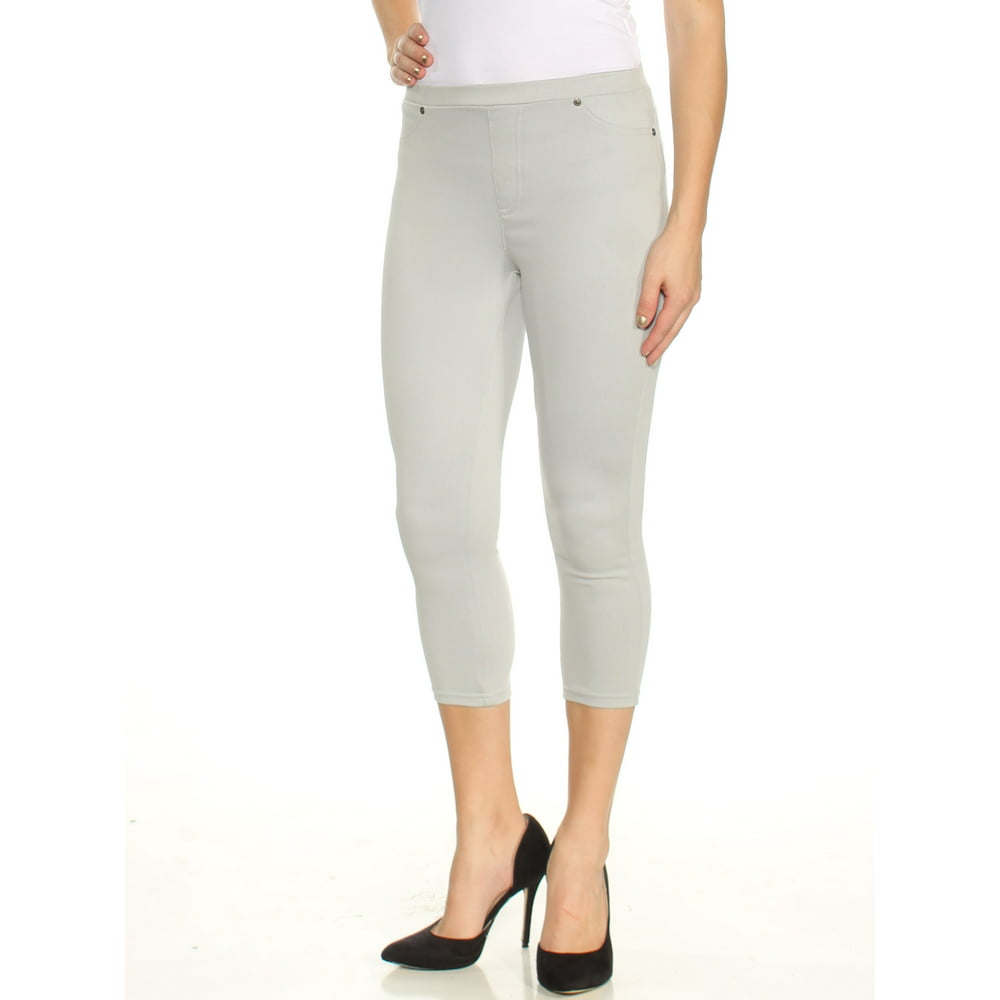 Style & Co. - STYLE & CO Womens Gray Capri Pants Petites Size: M
