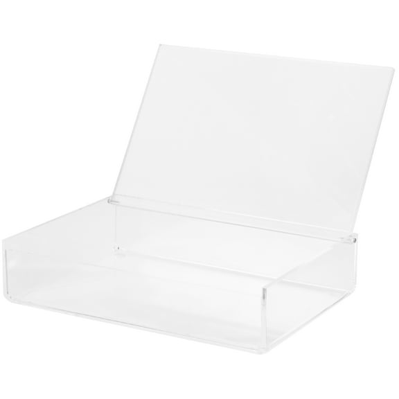 HOMEMAXS Acrylic Clear Box Multipurpose Storage Box for Keepsakes Jewelry Trinkets Stationery