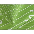 thumbnail image 4 of Ambesonne Irish Quilted Bedspread Set 3 Pcs, Trifolium Wavy Lines, King Size, Lime Green White, 4 of 5