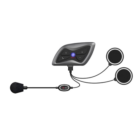 Teleheer T6 Plus Motorcycle Helmet Waterproof Headset\ Full Duplex BT Real-time Support Multi-person