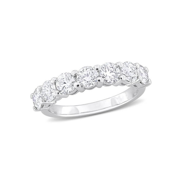 1.75 Carat (Ctw) Lab-Created Moissanite Anniversary Band Ring in Sterling Silver for Women