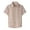 Khaki, variant on Boys Button down Shirts Short Sleeve Casual Cuban Shirt Summer Beach Shirts with Pocket,Size 6-14 Years Blue 140