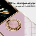 thumbnail image 5 of Allytechgroup Galaxy Z Flip 7 Case with Ring Holder, Plating PC Stylish Slim Fit Shell Stand Cover Anti-Scratch Drop Protection Lightweight Phone Case for Samsung Galaxy Z Flip 7, Pink, 5 of 10