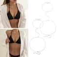 thumbnail image 4 of Giaone Bra Body Chains Bikini Chains Harness Necklace Body Jewelry Alloy Material, 4 of 14