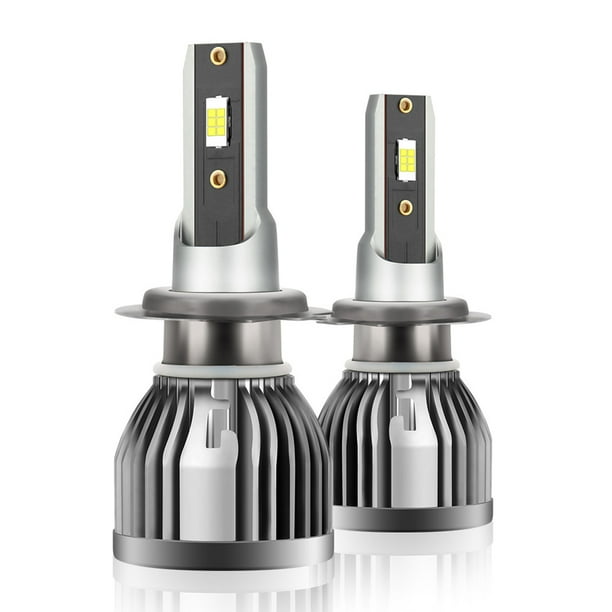 Bombilla De Faro Led Bombilla antiniebla Q3 10000LM Car High Low Beam 60W 6000K Super brillante (H7) Tmvgtek Accesorios para autos y motos
