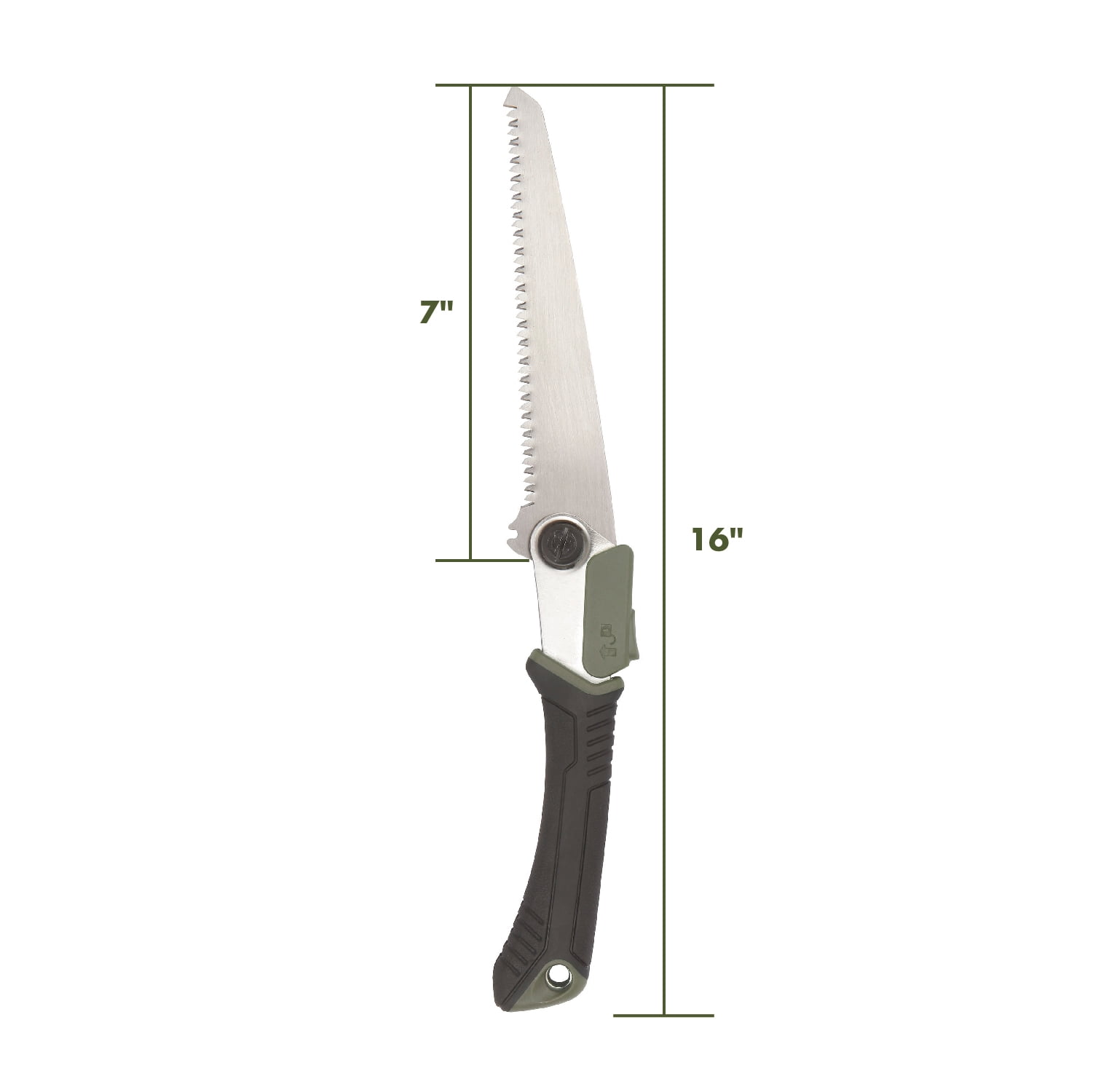 Ozark Trail 7-inch Stainless Steel Folding Handsaw, Silver, New
