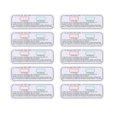 10/100 Pcs Uvc Test Cards Light Effects Tester UV Test Card Household| Z79C