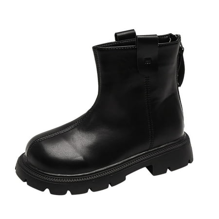 

fvwitlyh Gilrs Boots Kids Suede Boots Fashion Autumn And Winter Children Boots For Boys And Girls Flat Soles Thick Soles Boots High for Girls Boots for Girls