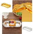 thumbnail image 2 of Metal Tray For Dessert Presentation Holder Or Kitchen Counter Decoration Elegant Snacks Platter, 2 of 10