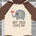 thumbnail image 4 of Inktastic My Gigi Loves Me Grandchild Boys or Girls Long Sleeve Baby Bodysuit, 4 of 5