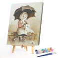 thumbnail image 2 of Cuadros Decorativos Kit de pintura DIY por número, arte de decoración del hogar sin marco (paraguas de niña pequeña S818) Likrtyny embutido en tela, 2 of 6