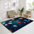 thumbnail image 4 of Crawling Indoor Carpet Play Mat Space Rocket Spaceship for Living Room Bedroom Educational Nursery Floor Mat Area Rugs 72x48inch Carpet Runner, 4 of 6