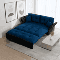 thumbnail image 3 of Homy Casa 3-in-1 Convertible Sofa Bed, Velvet Loveseat Sofa for Apartment & Living Room, 3 of 9