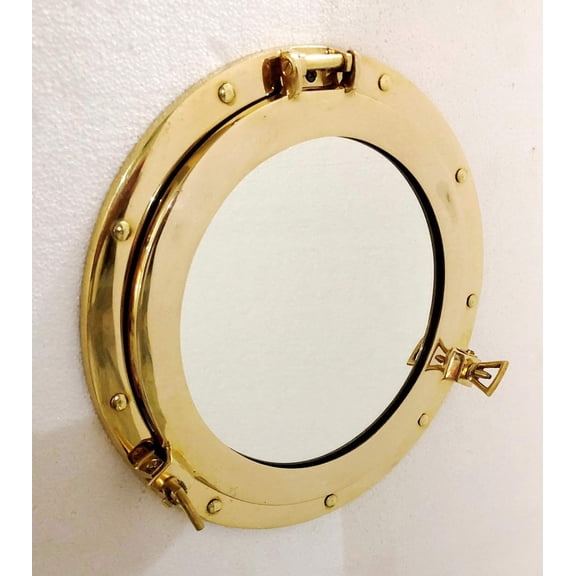 12 inch Wall Mirror Canal Boat Porthole-Window Ship Round Mirror Home Wall Decor