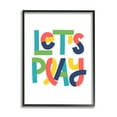 thumbnail image 2 of Stupell Industries Let's Play Motivational Kids' Phrase Bold Playful Typography, 24 x 30, Design by Raye Allison Creations, 2 of 5