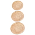 thumbnail image 4 of Light Yellow Bamboo Bread Storage Basket for Home Organization and Serving 12.5 x 10.5 x 3.5 Inches, 4 of 4