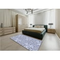 thumbnail image 5 of Ahgly Company Machine Washable Indoor Rectangle Transitional Lavender Blue Area Rugs, 8' x 12', 5 of 7