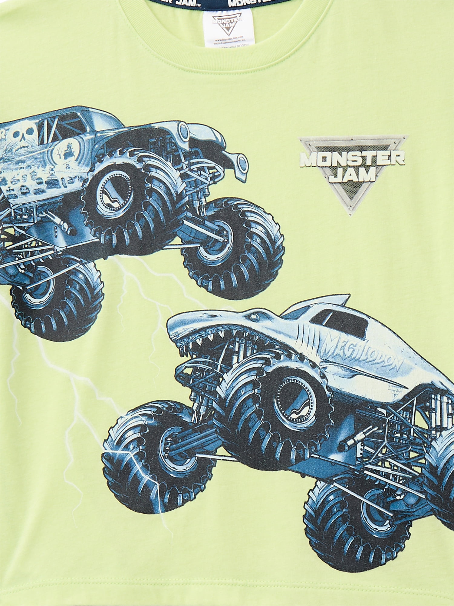 Monster Jam Baby and Toddler Boy Short Sleeve Graphic Tee and Shorts Set, 2 Piece, Sizes 12M-5T