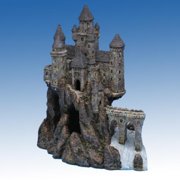 Angle View: Penn Plax Age-of-Magic Magical Castle, Super Size, Left Section