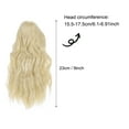 thumbnail image 2 of Uxcell Peluca de Muñeca de 9", Accesorios de Pelo para Juguetes de Seda Suave para Circunferencia de Cabeza de 15.5-17.5cm Hecho a Mano, Color Durazno, 2 of 5