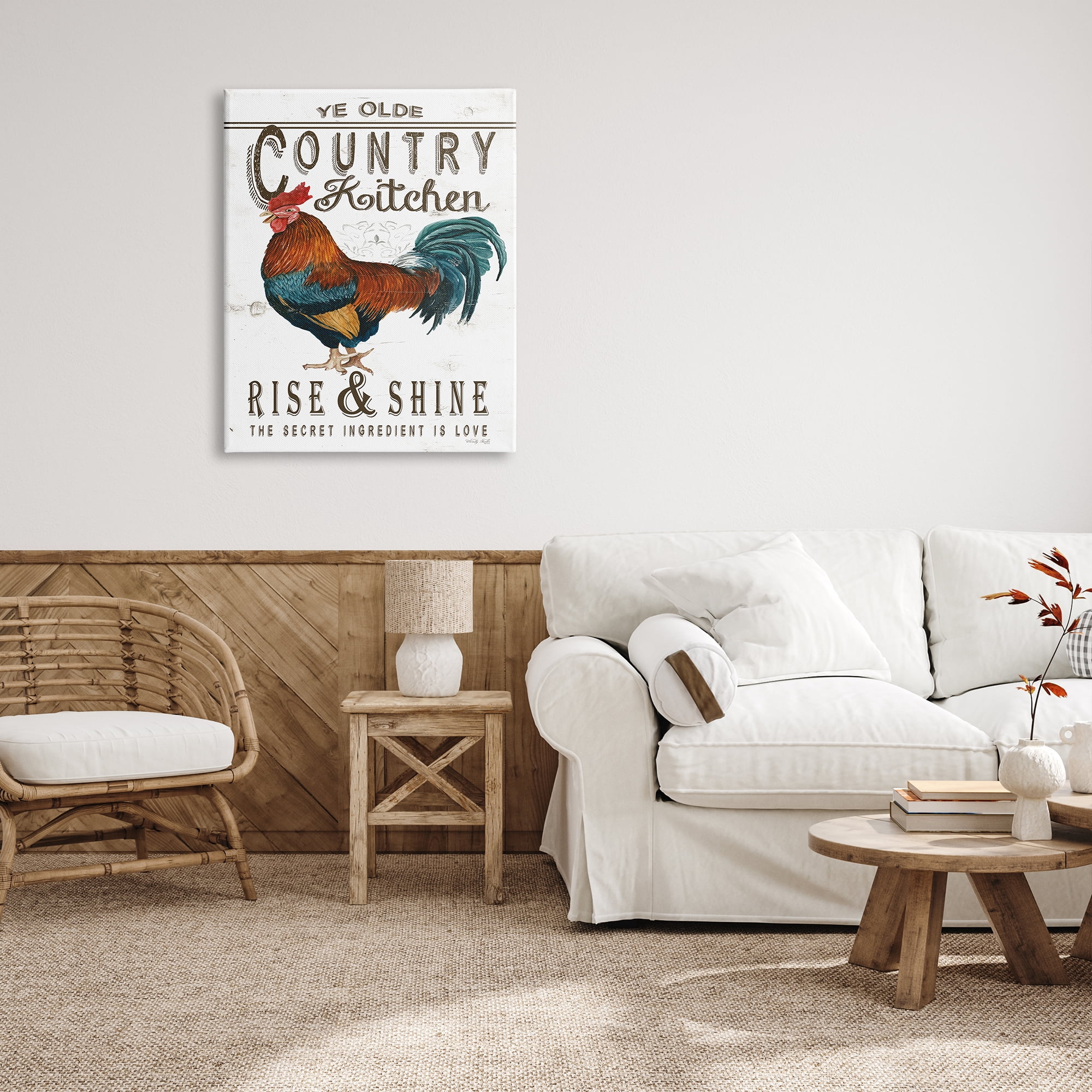 Stupell Industries Country Kitchen Rustic Phrase Botanical & Floral Painting Gallery Wrapped Canvas Print Wall Art, 30 x 40